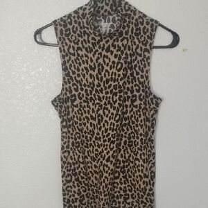 No Boundaries Leopard Print Sleeveless Top